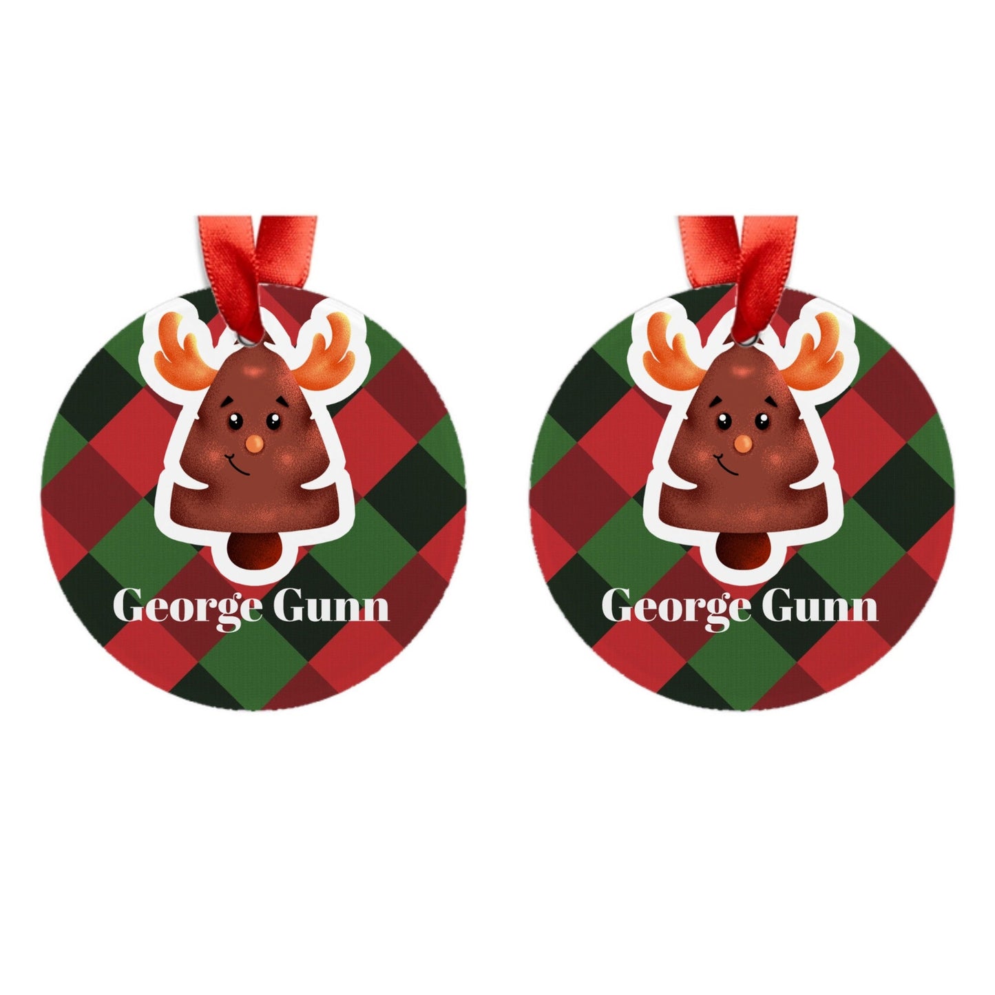 Customized - Acrylic Ornament with Ribbon - Cute Christmas Tree icons