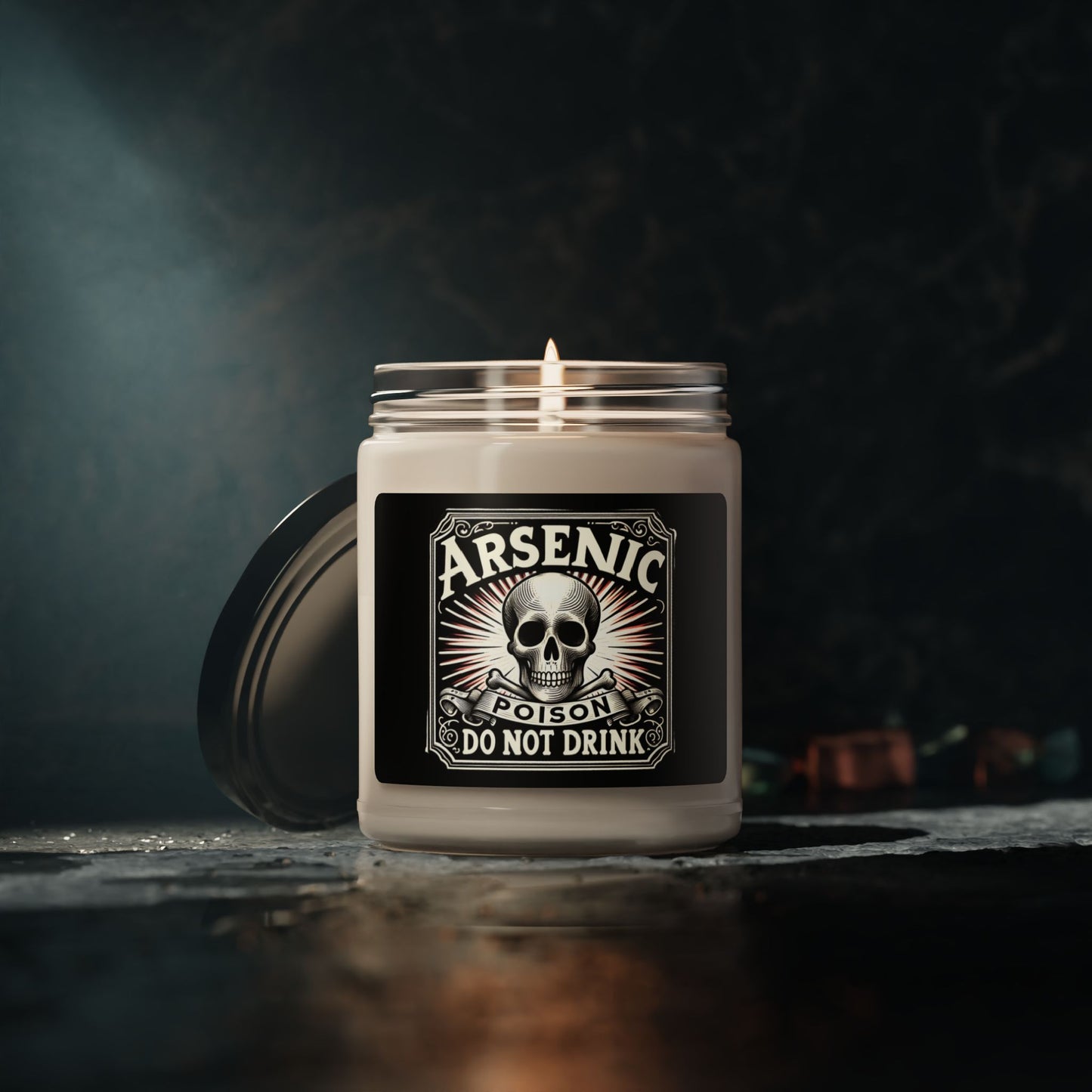 Halloween - Scented Soy Candle, 9oz - Arsenic Poison Do Not Drink