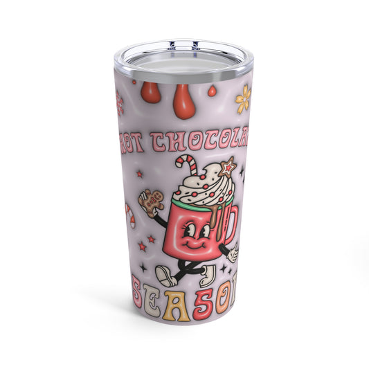 Christmas - Stainless Steel Tumbler 20oz - Hot Chocolate Season