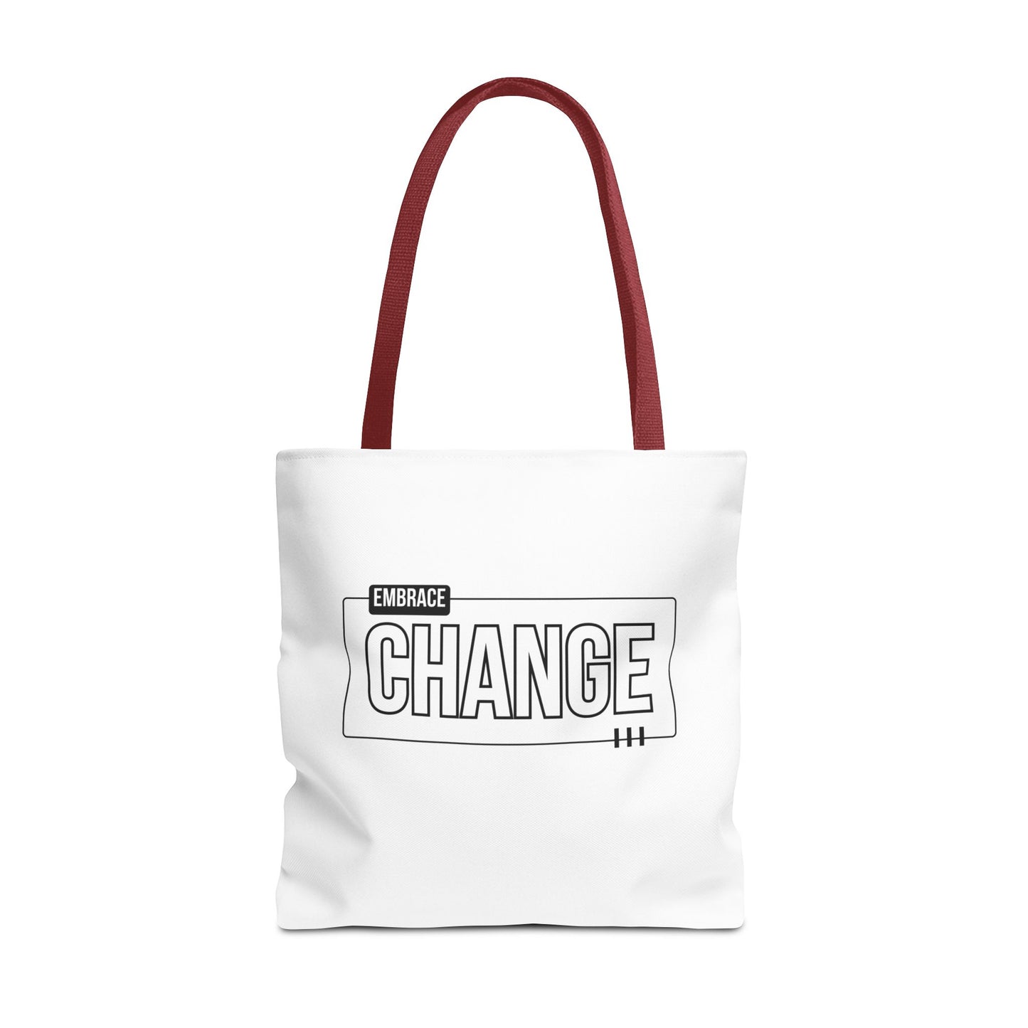 Tote Bag (AOP) - Embrace Change - White