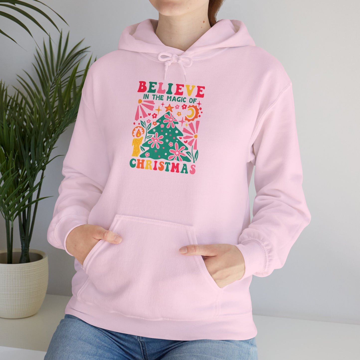 Christmas - Unisex Heavy Blend™ Hooded Sweatshirt - Believe In The Magic Of Christmas