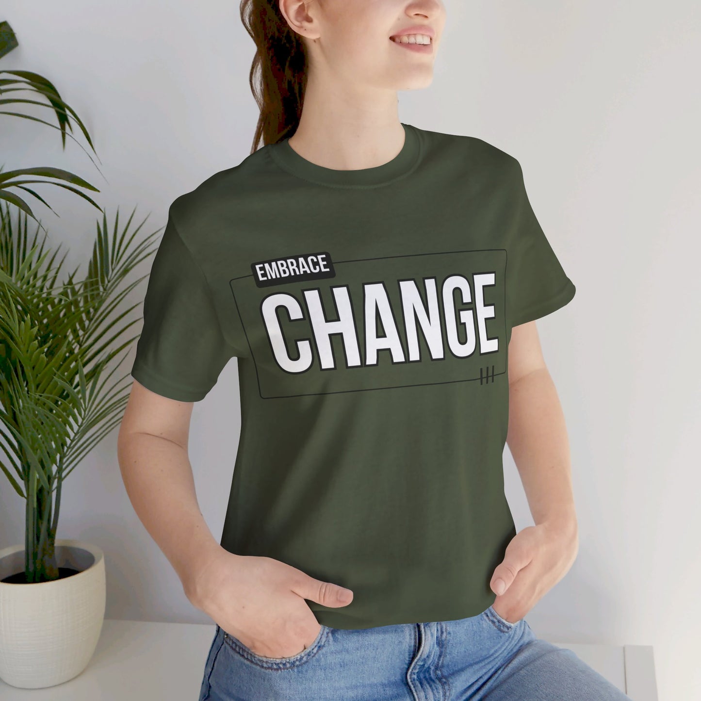 Unisex Jersey Short Sleeve Tee - EMBRACE CHANGE