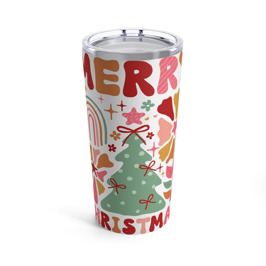 Christmas - Stainless Steel Tumbler 20oz - Colorful Design