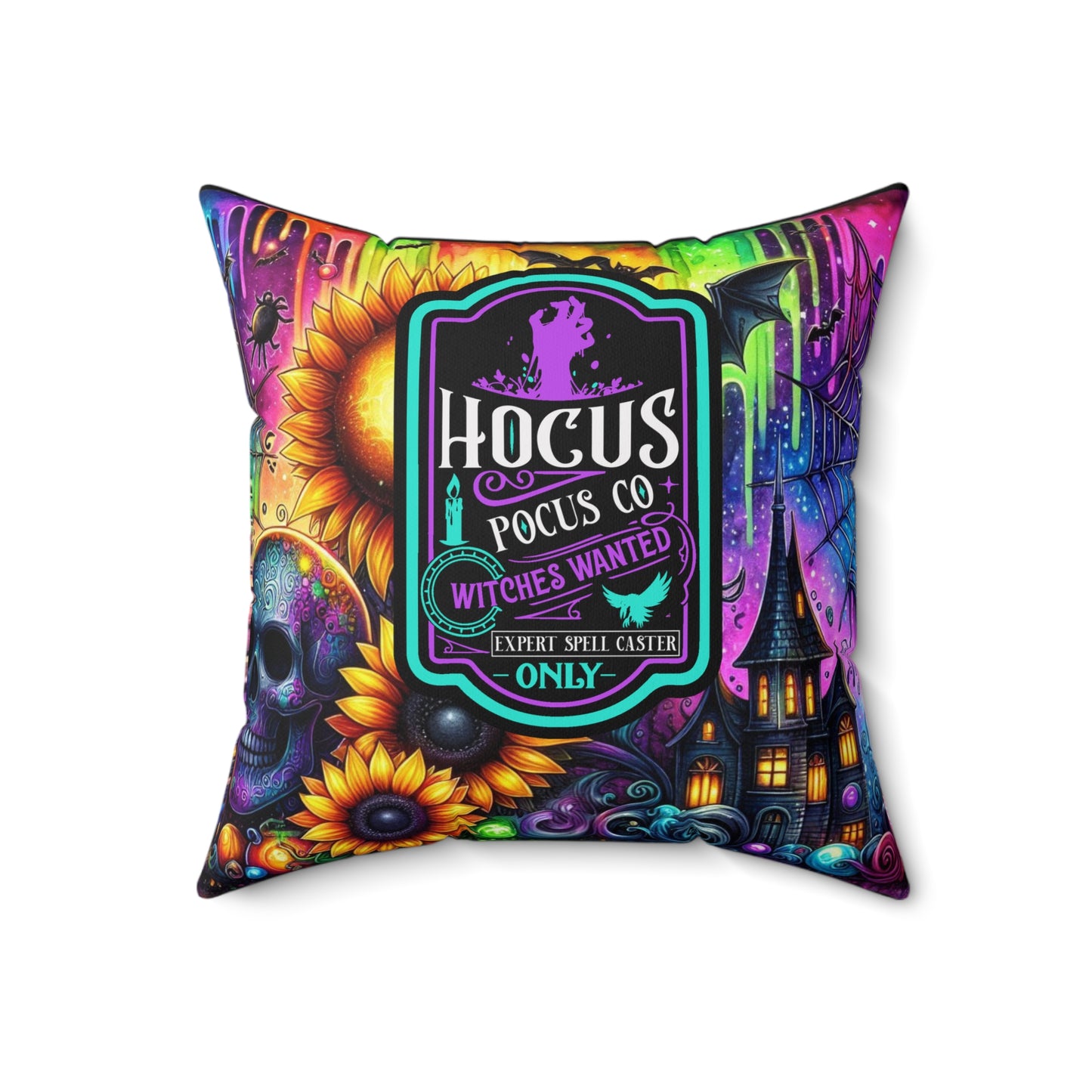 Halloween - Spun Polyester Square Pillow - Hocus Pocus 2