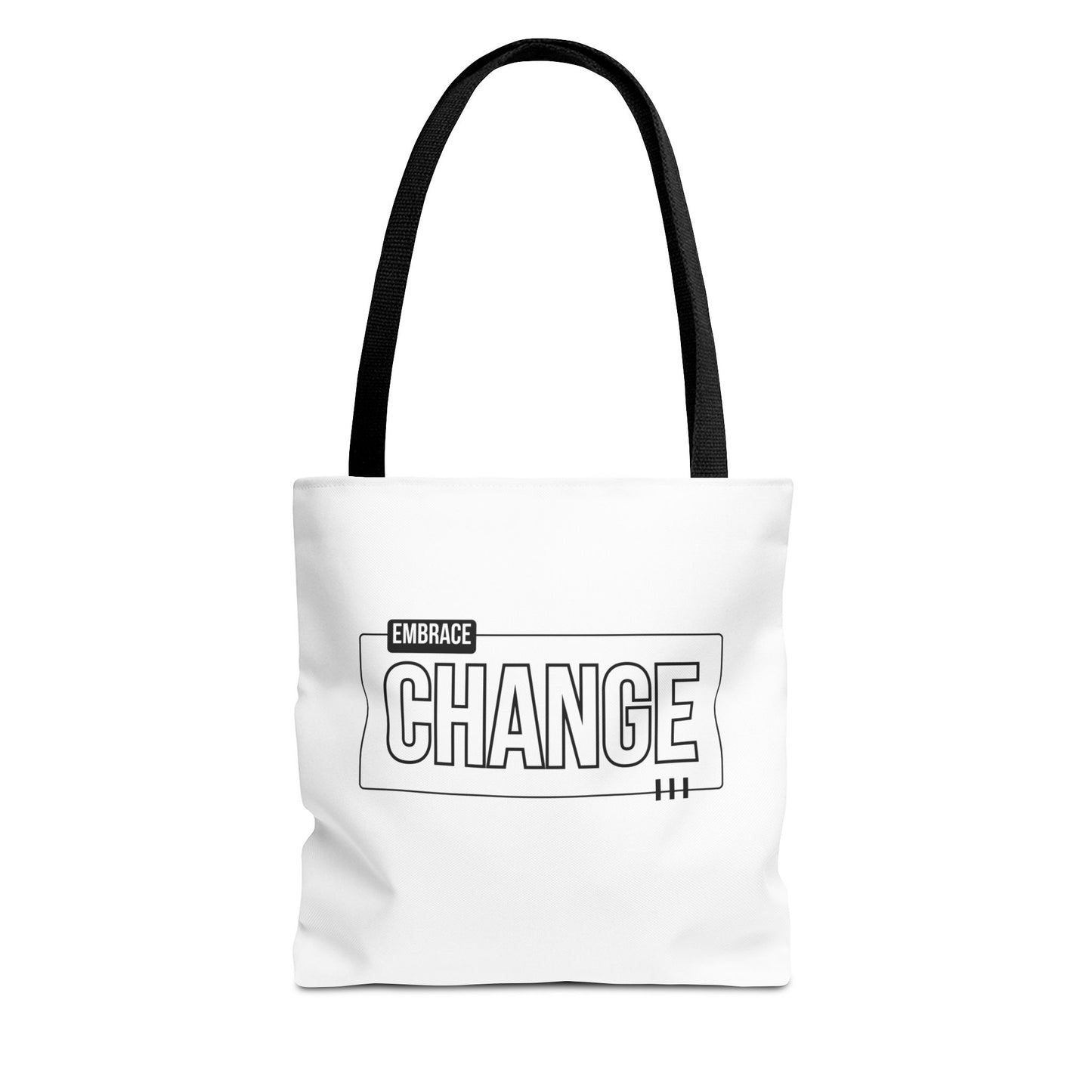 Tote Bag (AOP) - Embrace Change - White