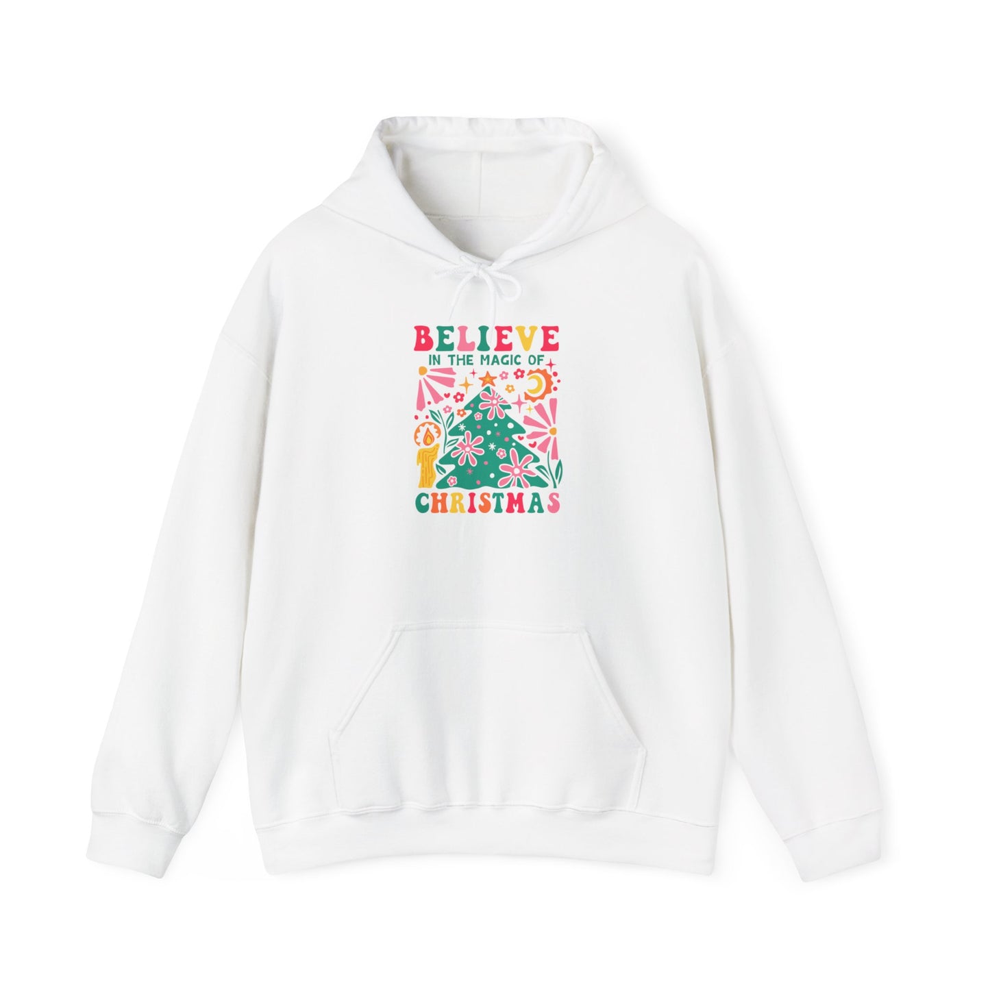 Christmas - Unisex Heavy Blend™ Hooded Sweatshirt - Believe In The Magic Of Christmas