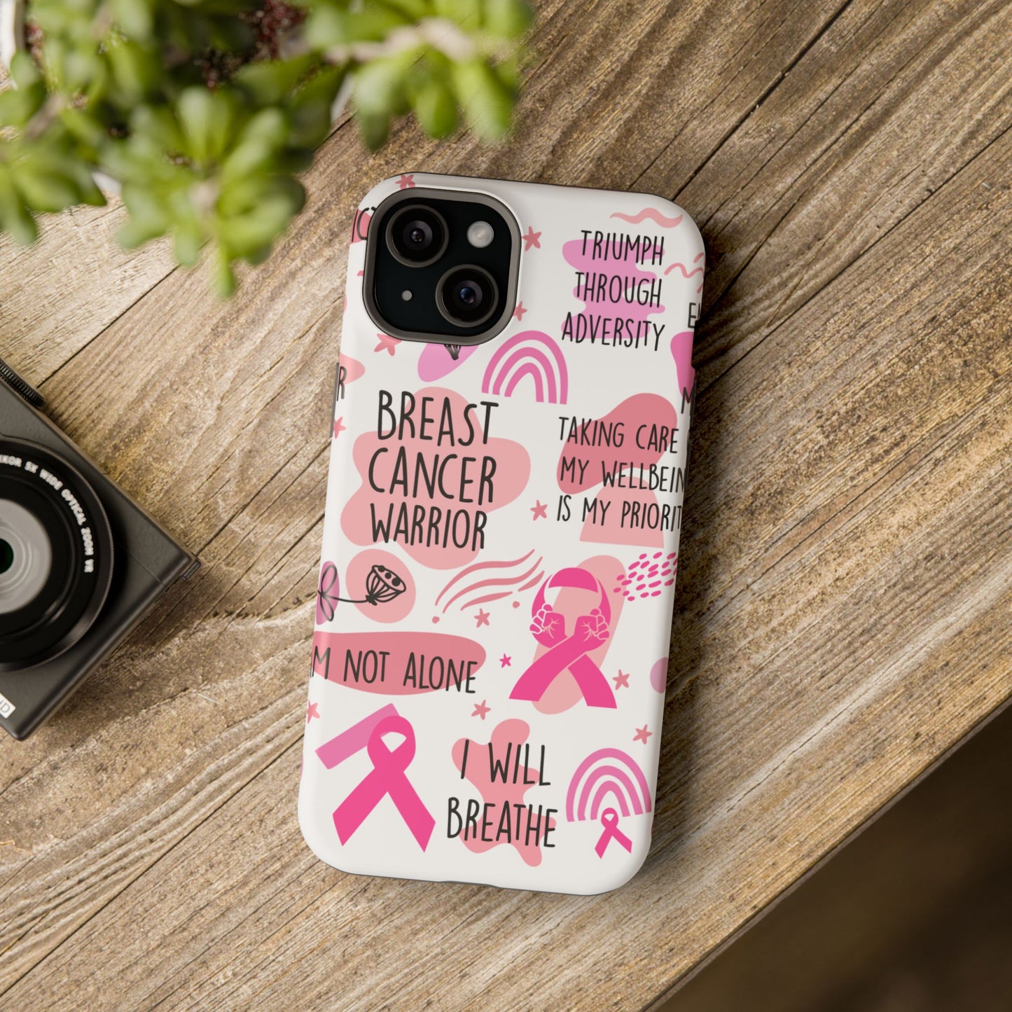 Magnetic Tough Cases - Breast Cancer Warrior