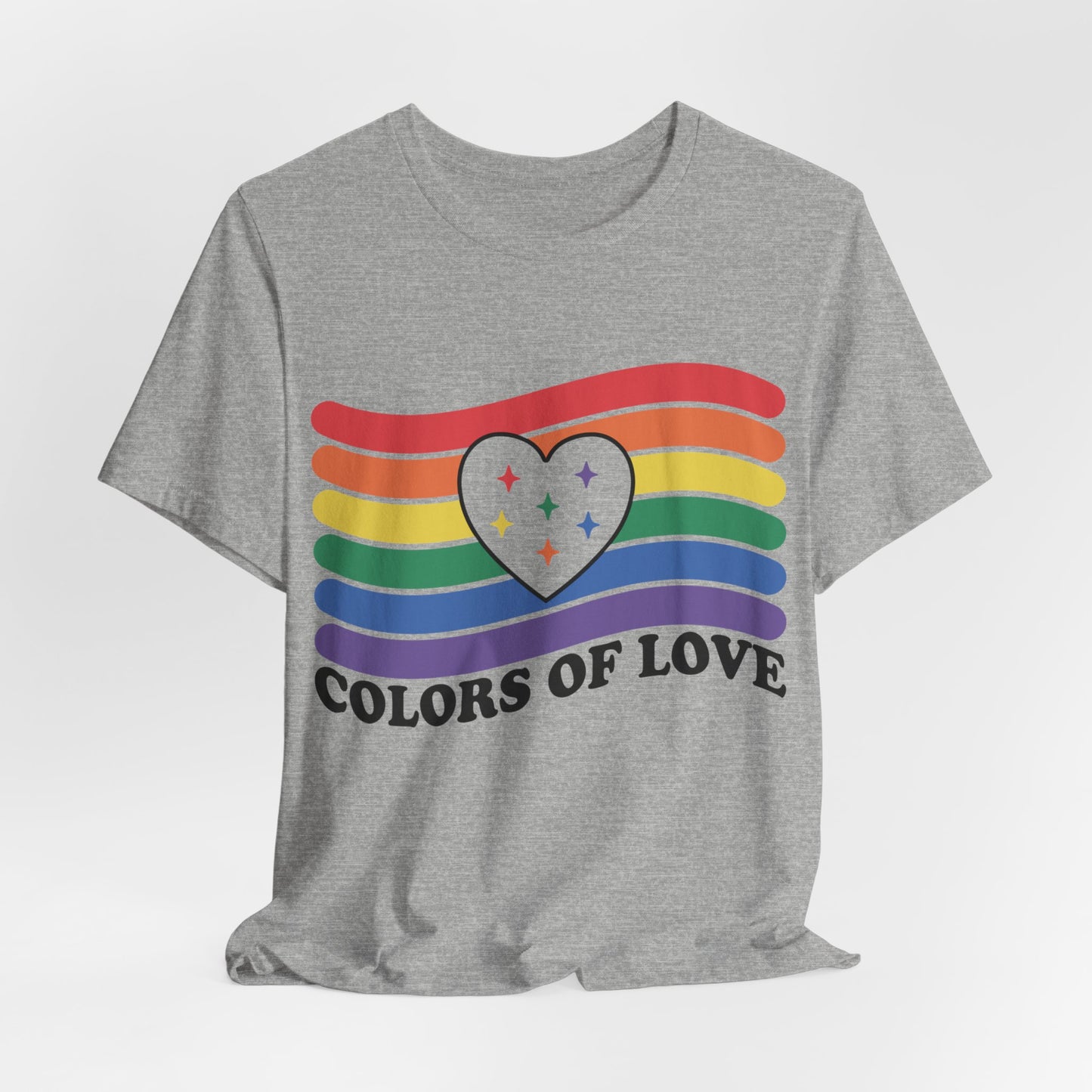 Valentines - Unisex Jersey Short Sleeve Tee - Colors Of Love