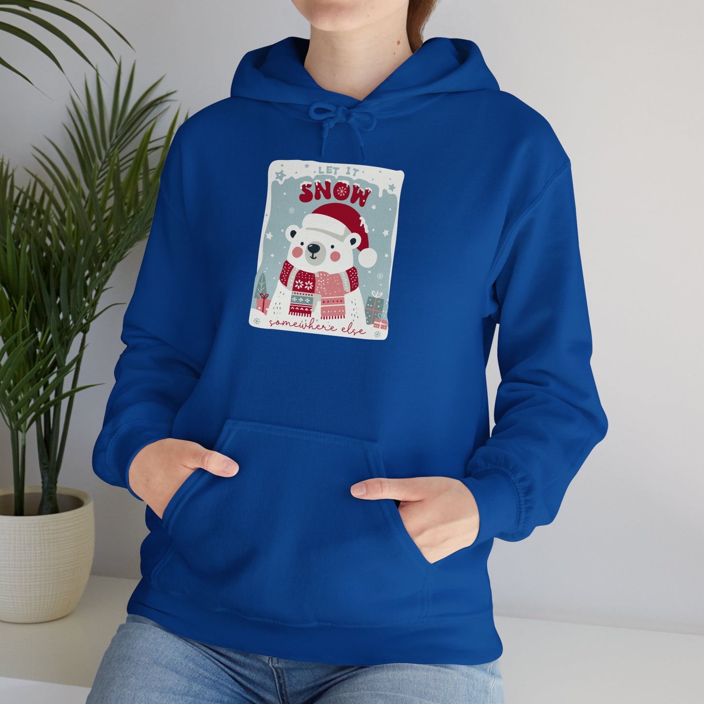 Christmas - Unisex Heavy Blend™ Hooded Sweatshirt - Let It Snow