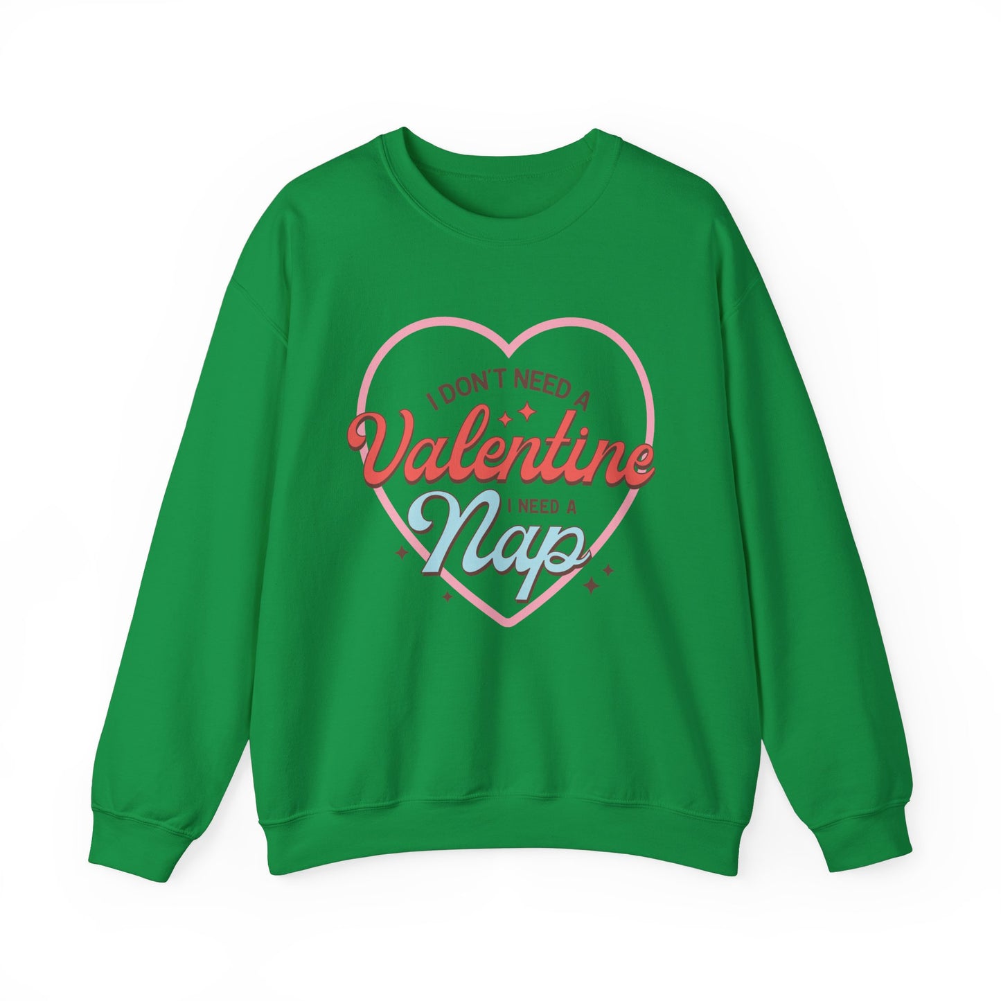 Valentine's - Unisex Heavy Blend™ Crewneck Sweatshirt - Valentine Nap