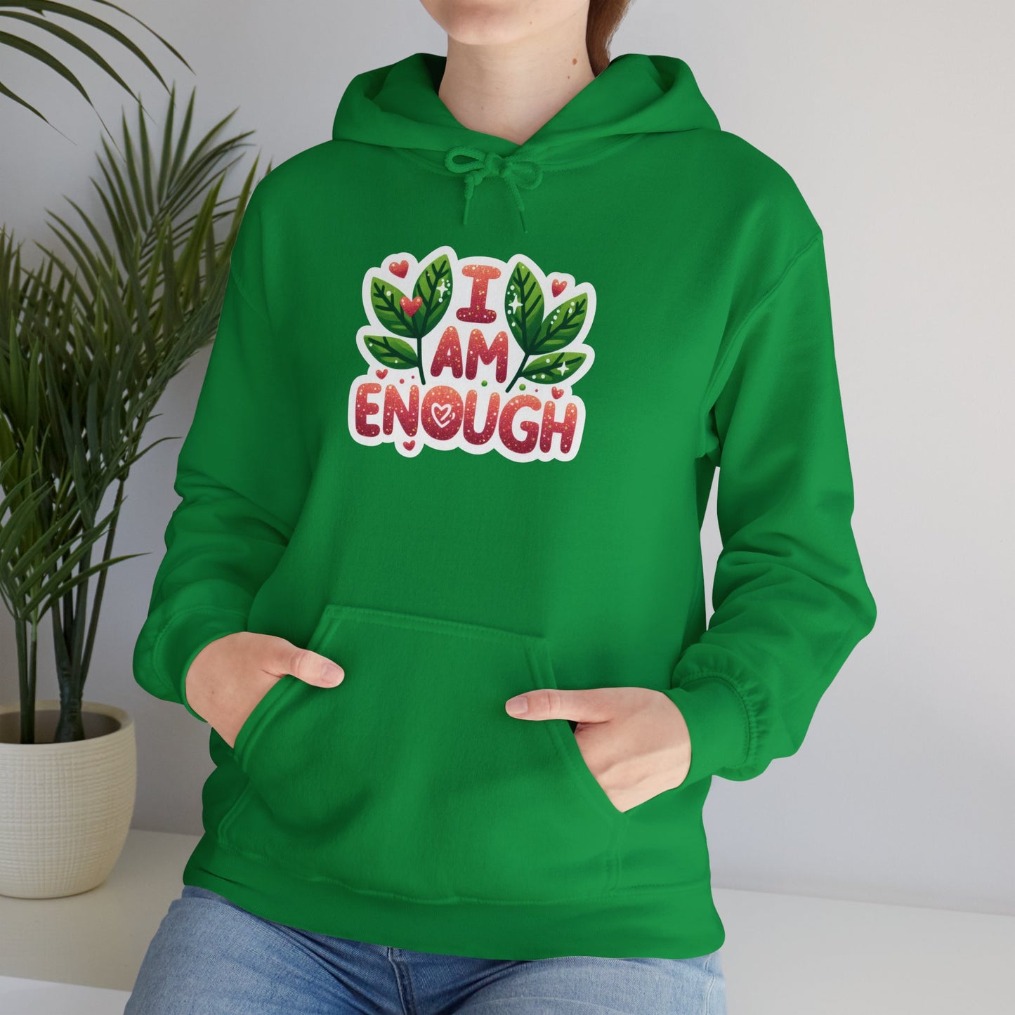 Unisex Heavy Blend™ Hooded Sweatshirt - I AM ENOUGH -