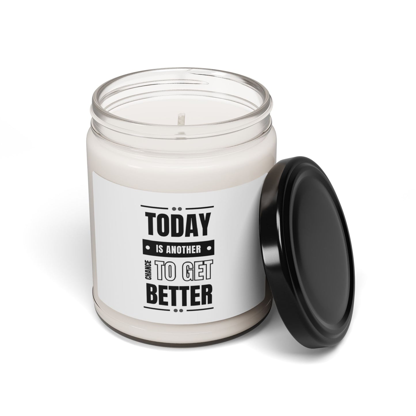 Scented Soy Candle, 9oz - Today Is Another Chance To Get Better - White