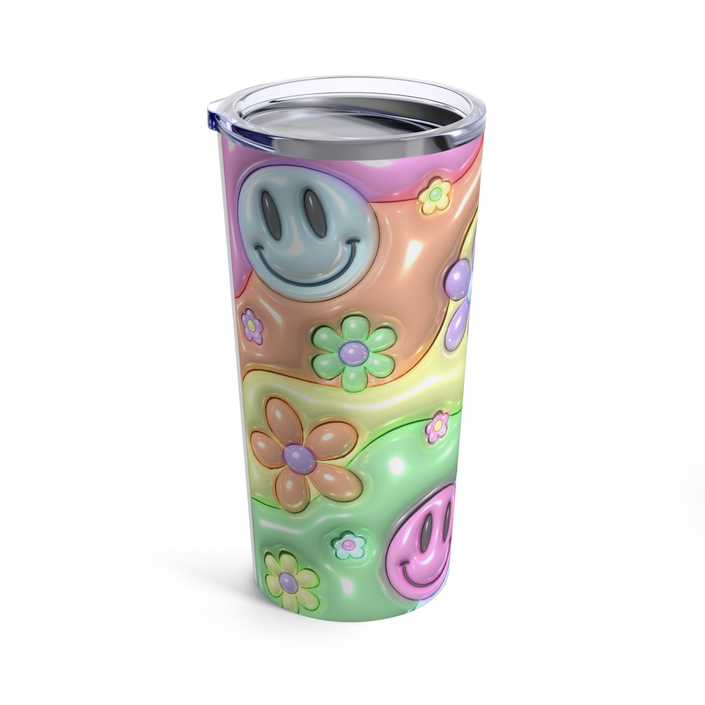 Stainless Steel Tumbler 20oz - INFLATED SMILEY -