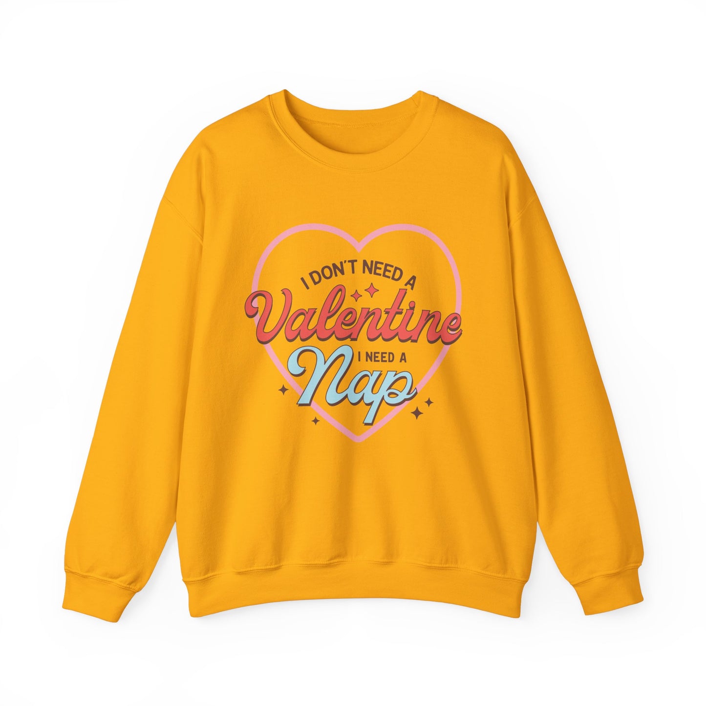 Valentine's - Unisex Heavy Blend™ Crewneck Sweatshirt - Valentine Nap