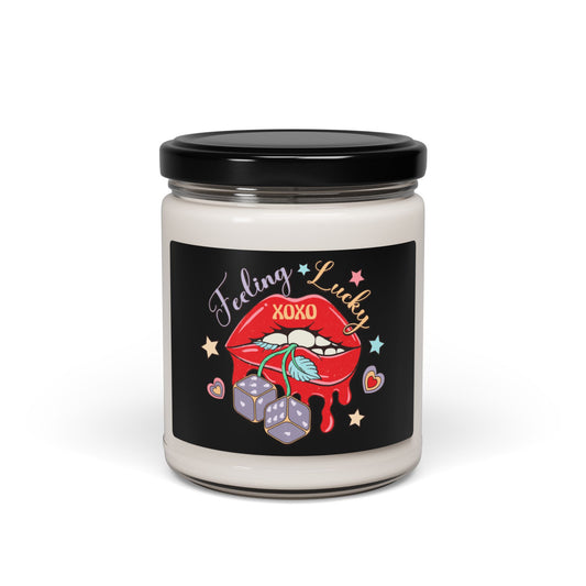 Valentine's - Scented Soy Candle, 9oz - Feeling Lucky XOXO