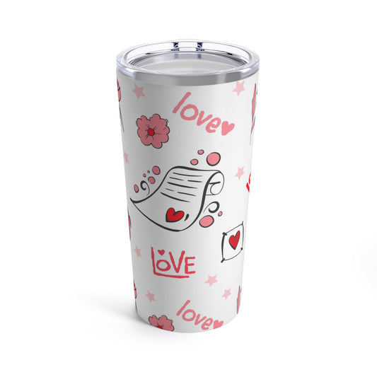 Valentines - Stainless Steel Tumbler 20oz - Valentines Love Design