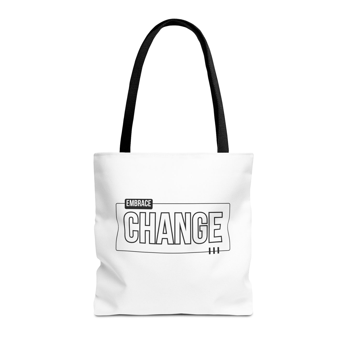 Tote Bag (AOP) - Embrace Change - White