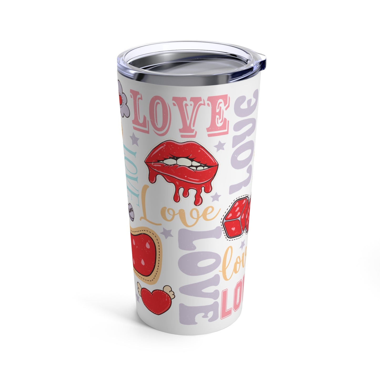 Valentine's - Stainless Steel Tumbler 20oz - Love Design