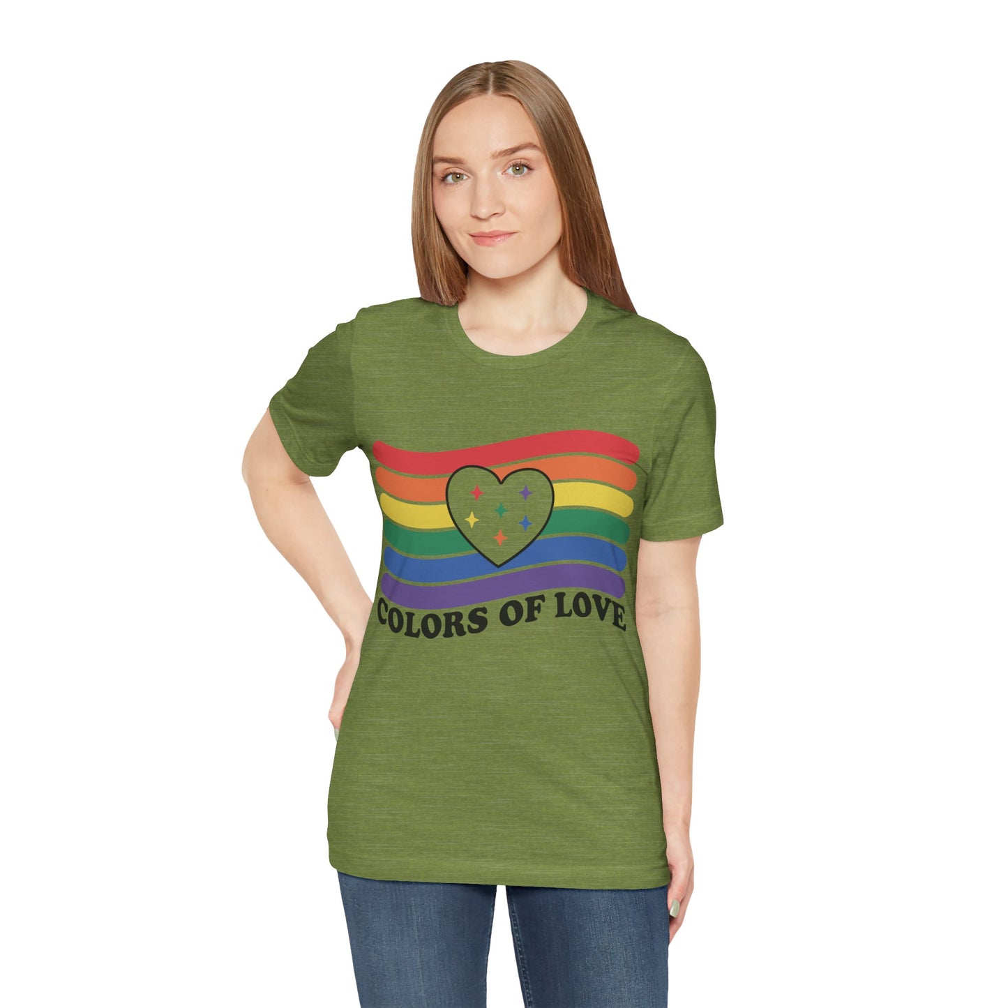 Valentines - Unisex Jersey Short Sleeve Tee - Colors Of Love