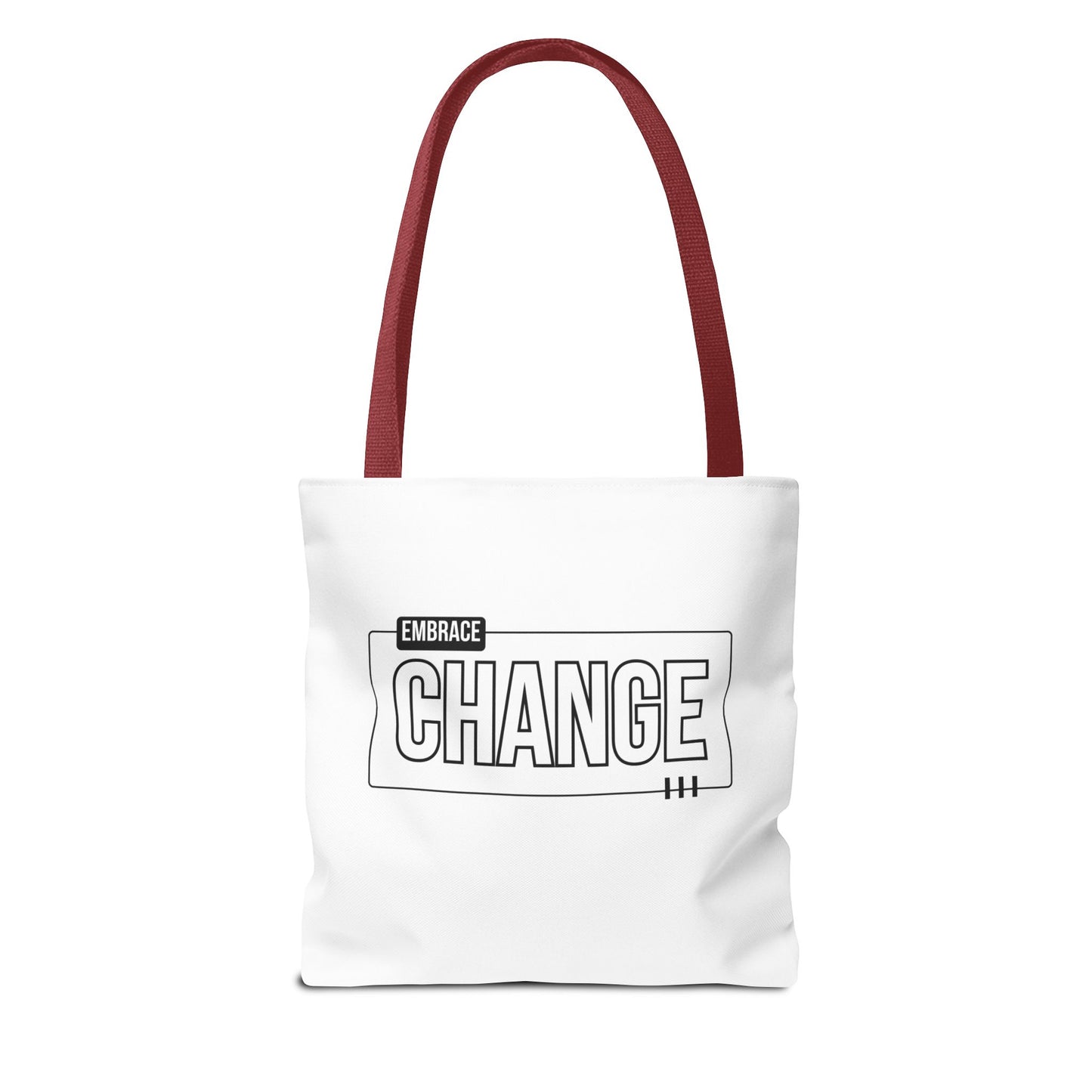 Tote Bag (AOP) - Embrace Change - White