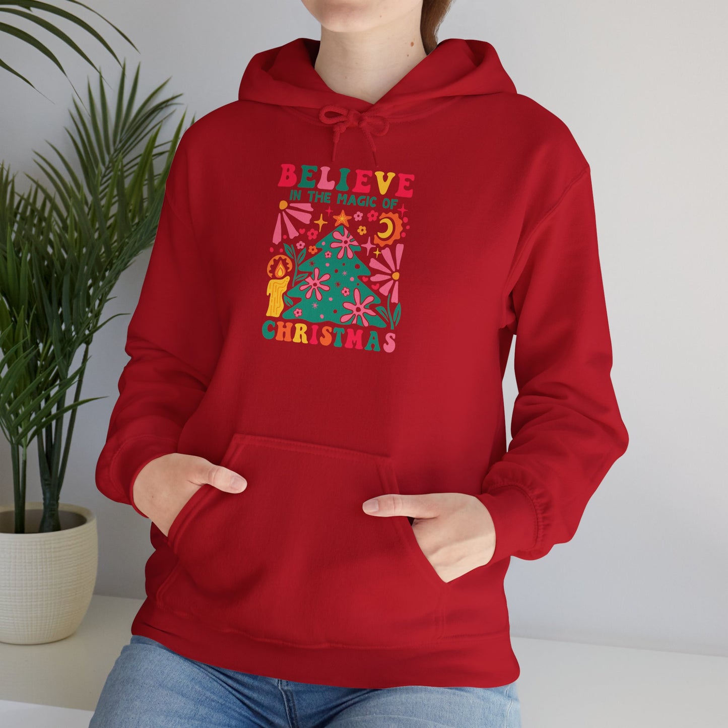 Christmas - Unisex Heavy Blend™ Hooded Sweatshirt - Believe In The Magic Of Christmas