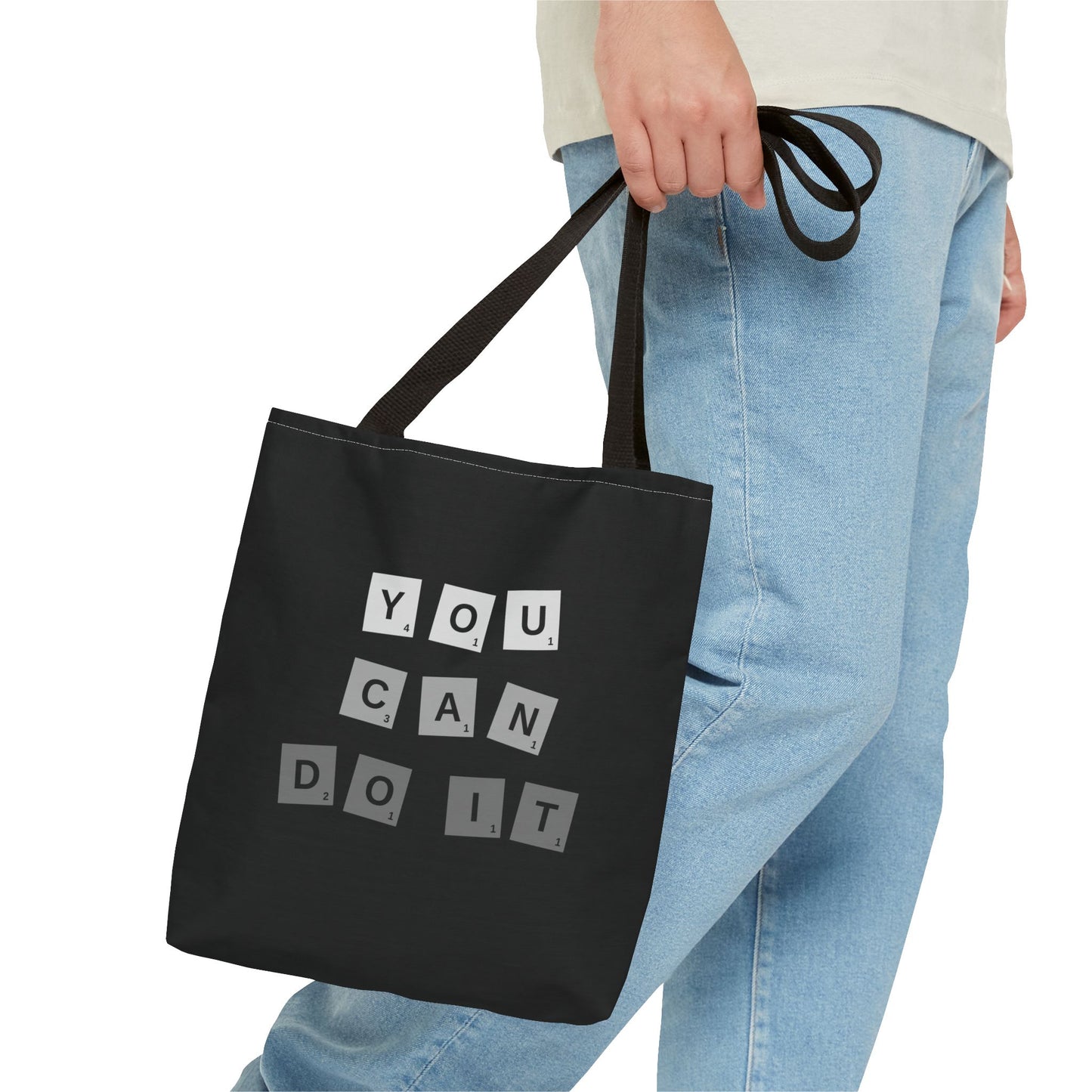 Tote Bag (AOP) - You Can Do It - Black