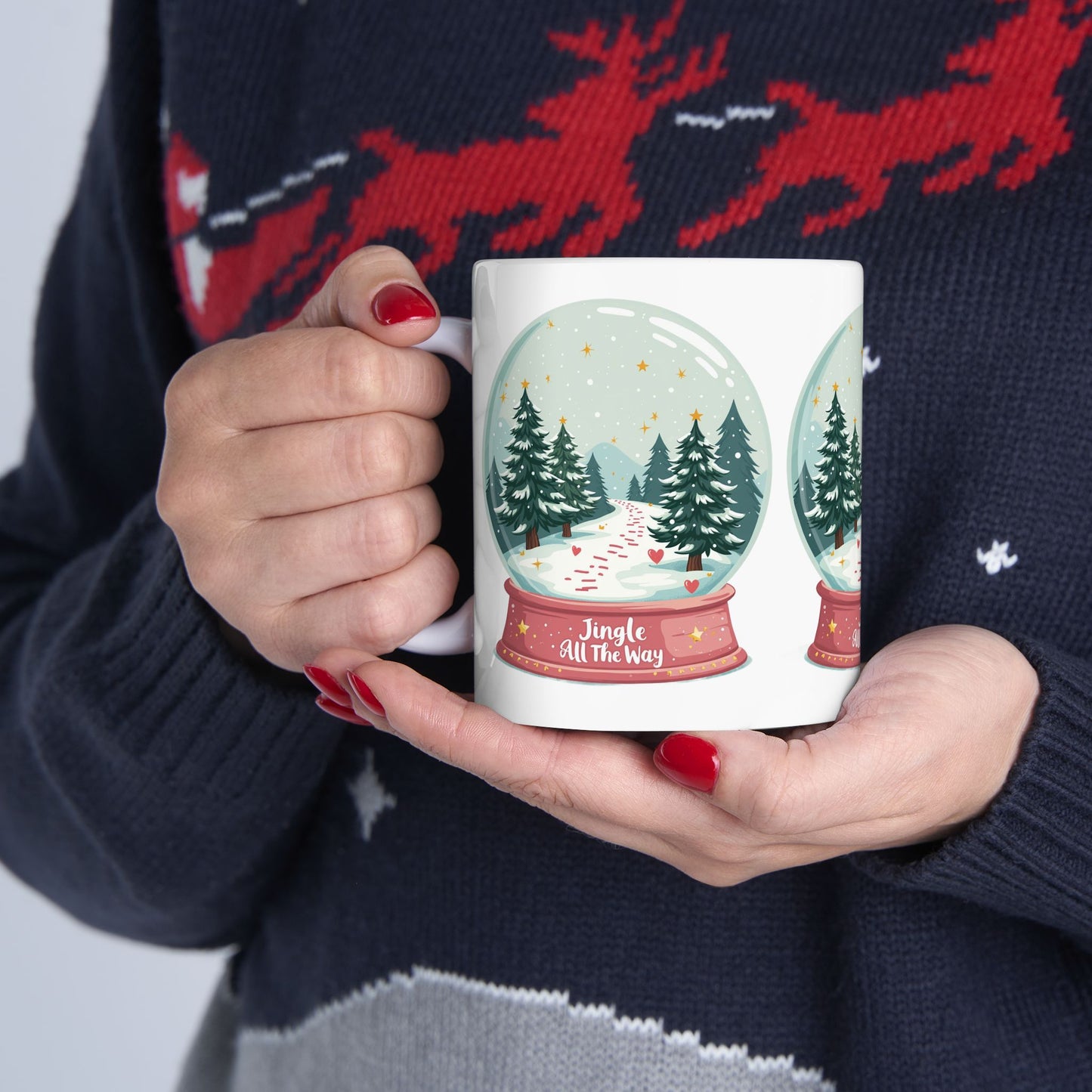 Christmas - Ceramic Mug, (11oz, 15oz) -  Jingle All The Way