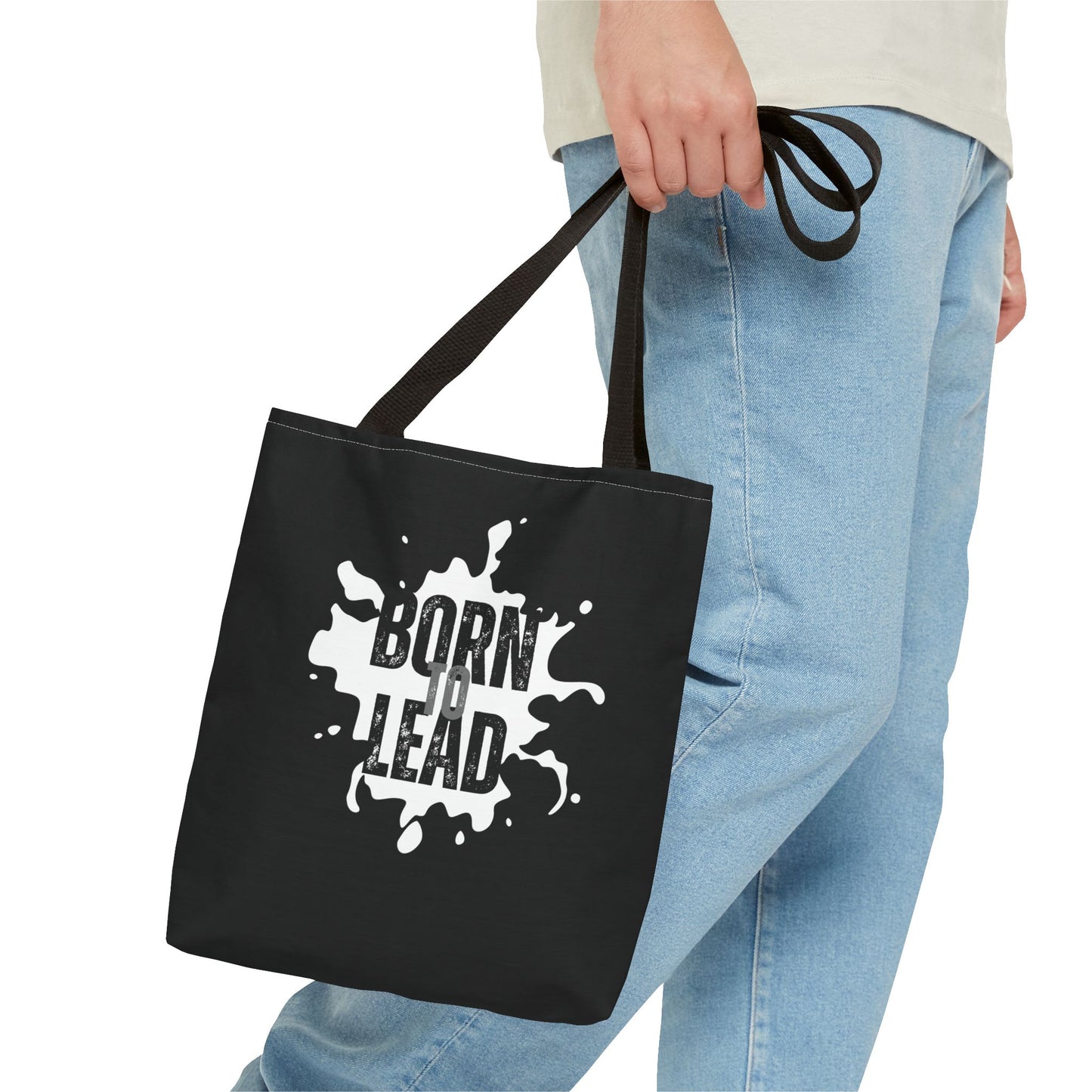 Tote Bag (AOP) - Born To Lead - Black