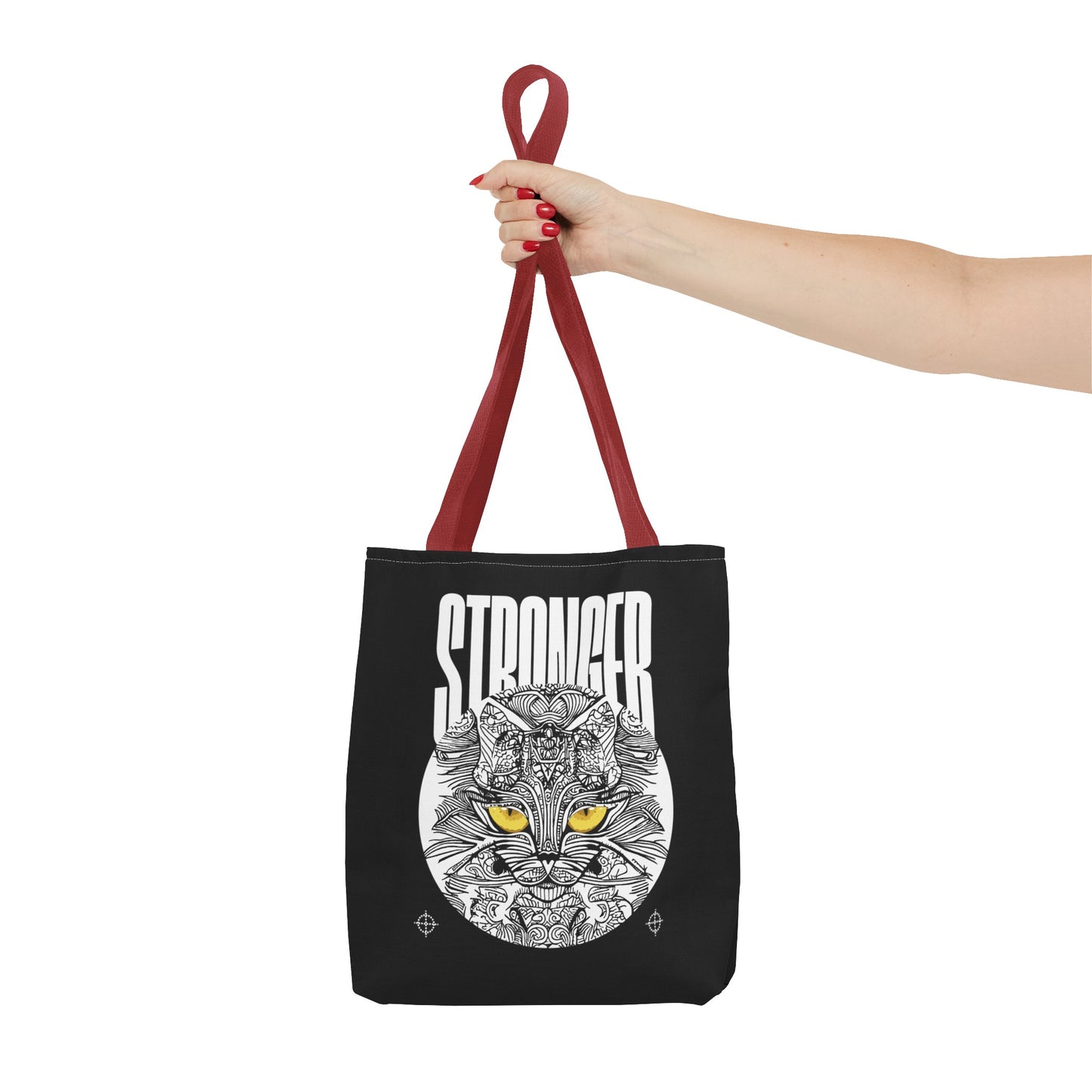 Tote Bag (AOP) - Stronger - Black