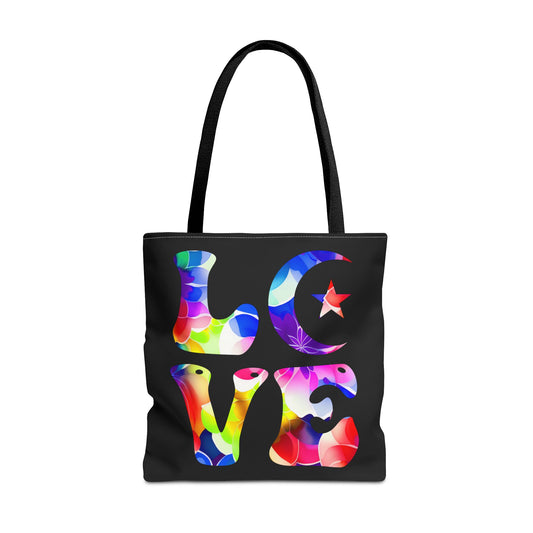 Valentine's - Tote Bag (AOP) - Colorful Love Design