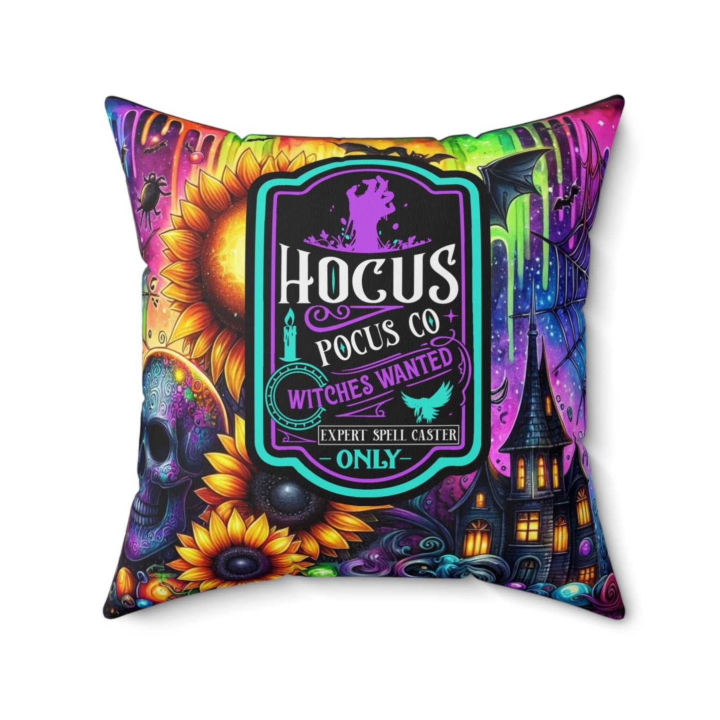 Halloween - Spun Polyester Square Pillow - Hocus Pocus 2