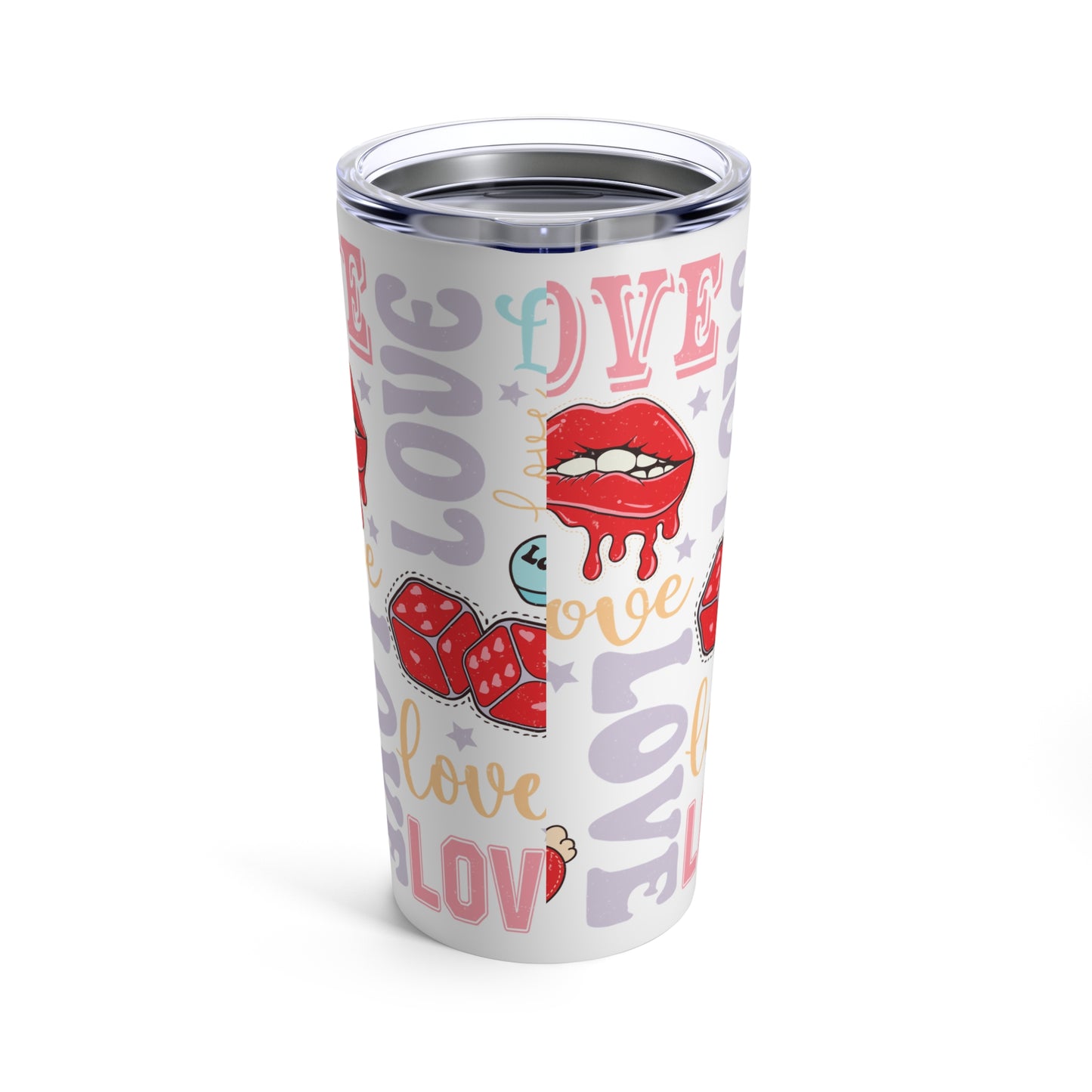 Valentine's - Stainless Steel Tumbler 20oz - Love Design