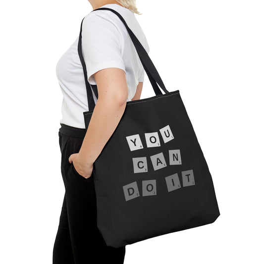 Tote Bag (AOP) - You Can Do It - Black