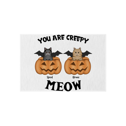 Customized Outdoor Rug - You Are Creepy Meow