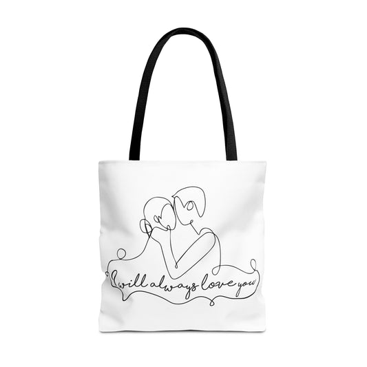 Valentine's - Tote Bag (AOP) - I Will Always Love You