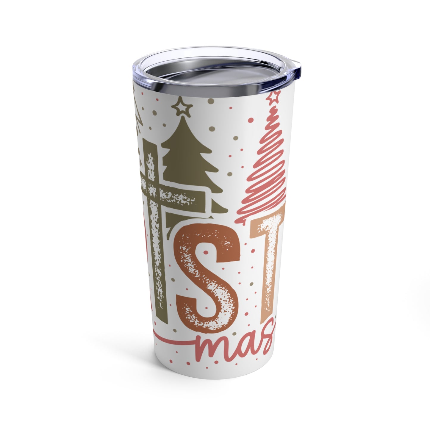 Christmas - Stainless Steel Tumbler 20oz - merry Christ mas