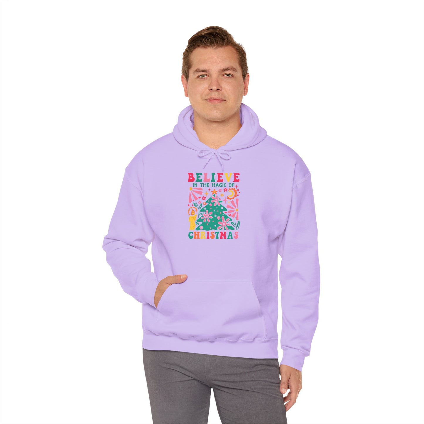 Christmas - Unisex Heavy Blend™ Hooded Sweatshirt - Believe In The Magic Of Christmas