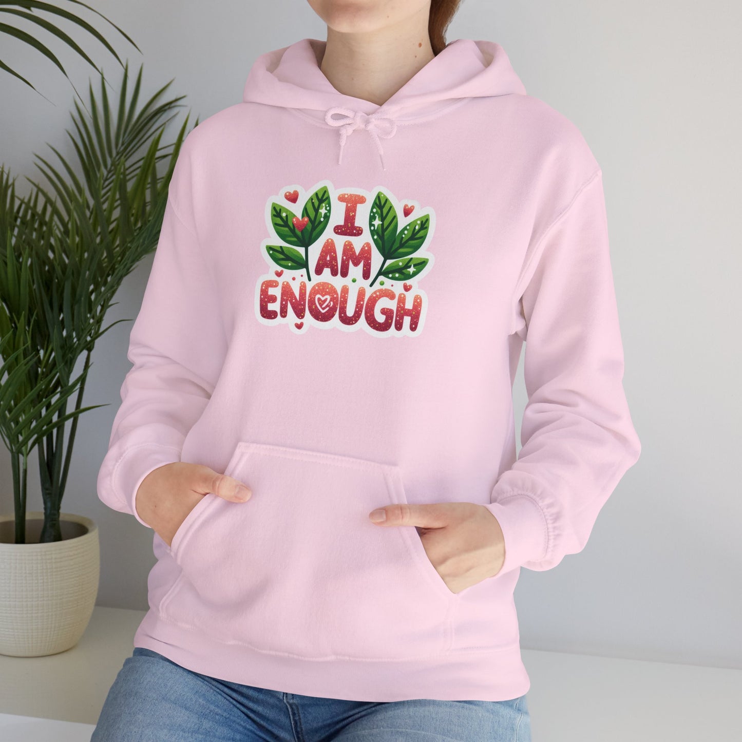 Unisex Heavy Blend™ Hooded Sweatshirt - I AM ENOUGH -