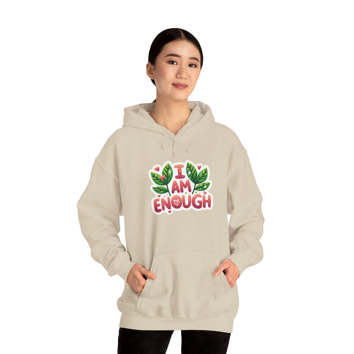 Unisex Heavy Blend™ Hooded Sweatshirt - I AM ENOUGH -