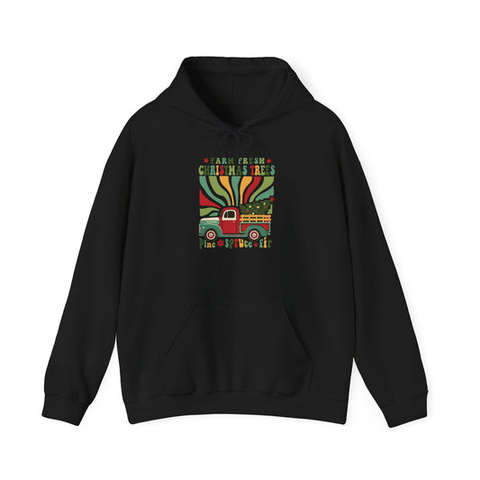 Christmas - Unisex Heavy Blend™ Hooded Sweatshirt - Christmas Truck