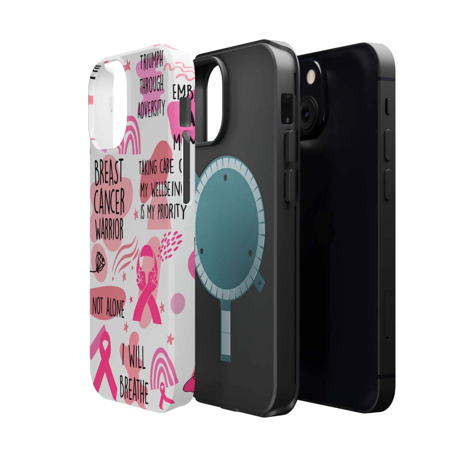 Magnetic Tough Cases - Breast Cancer Warrior