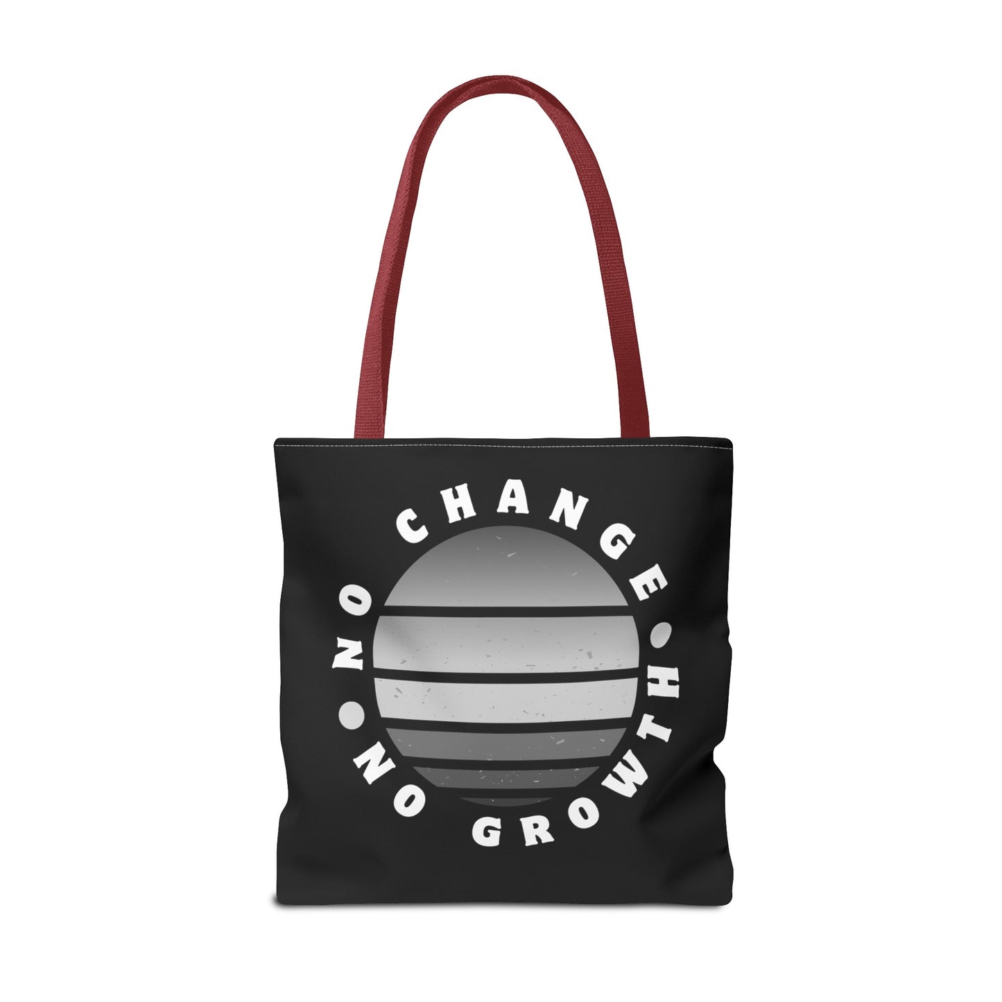 Tote Bag (AOP) - No Change No Growth - Black