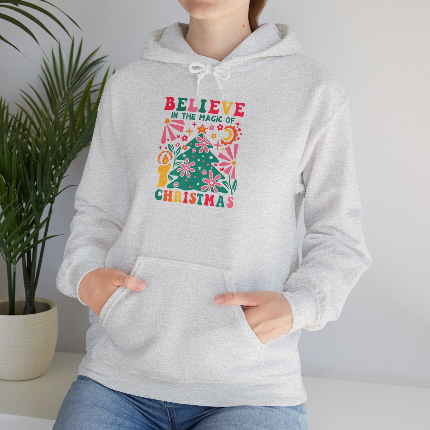 Christmas - Unisex Heavy Blend™ Hooded Sweatshirt - Believe In The Magic Of Christmas