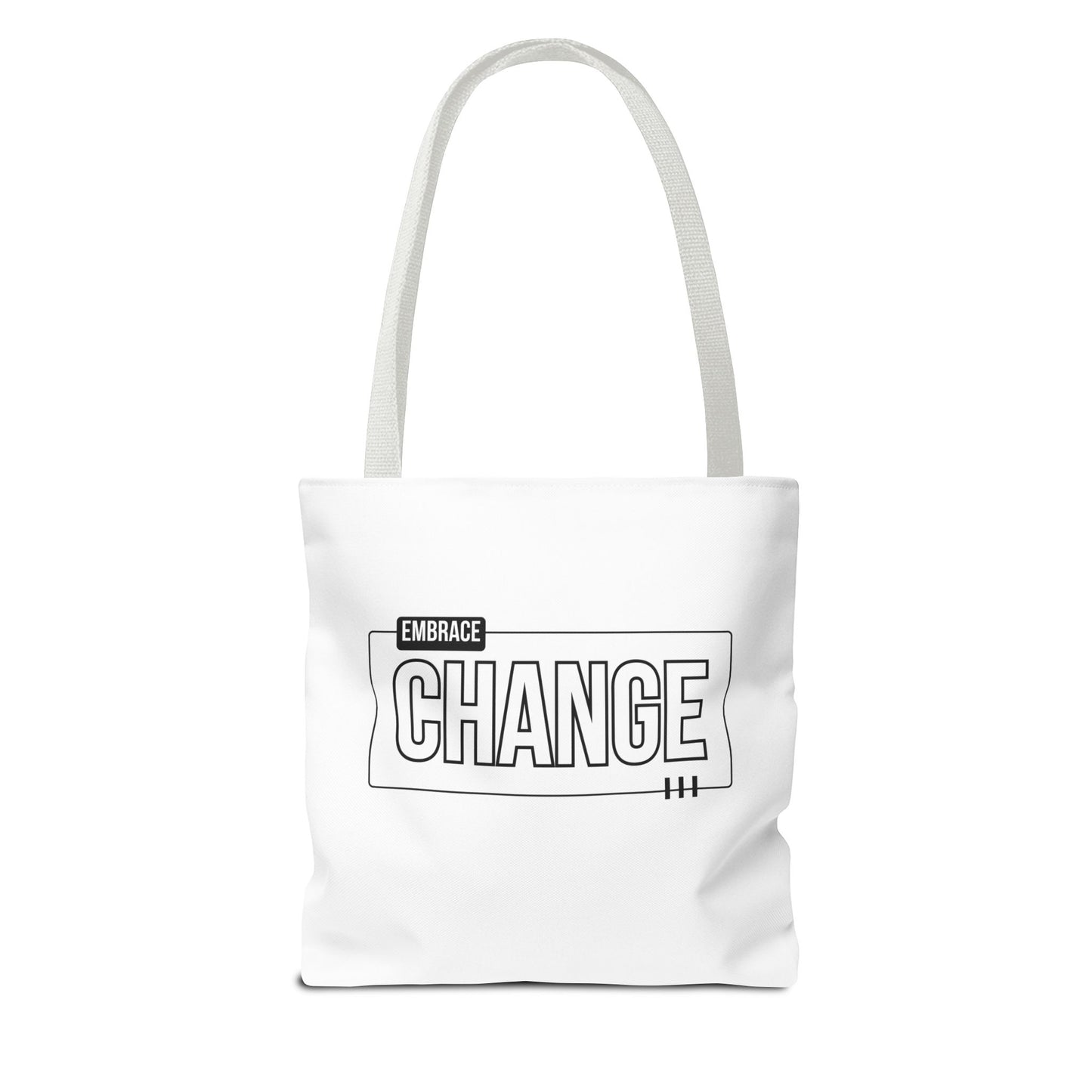 Tote Bag (AOP) - Embrace Change - White