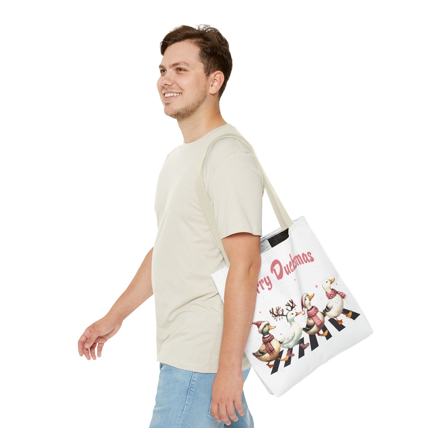 Christmas - Tote Bag (AOP) - Merry Ducksmas