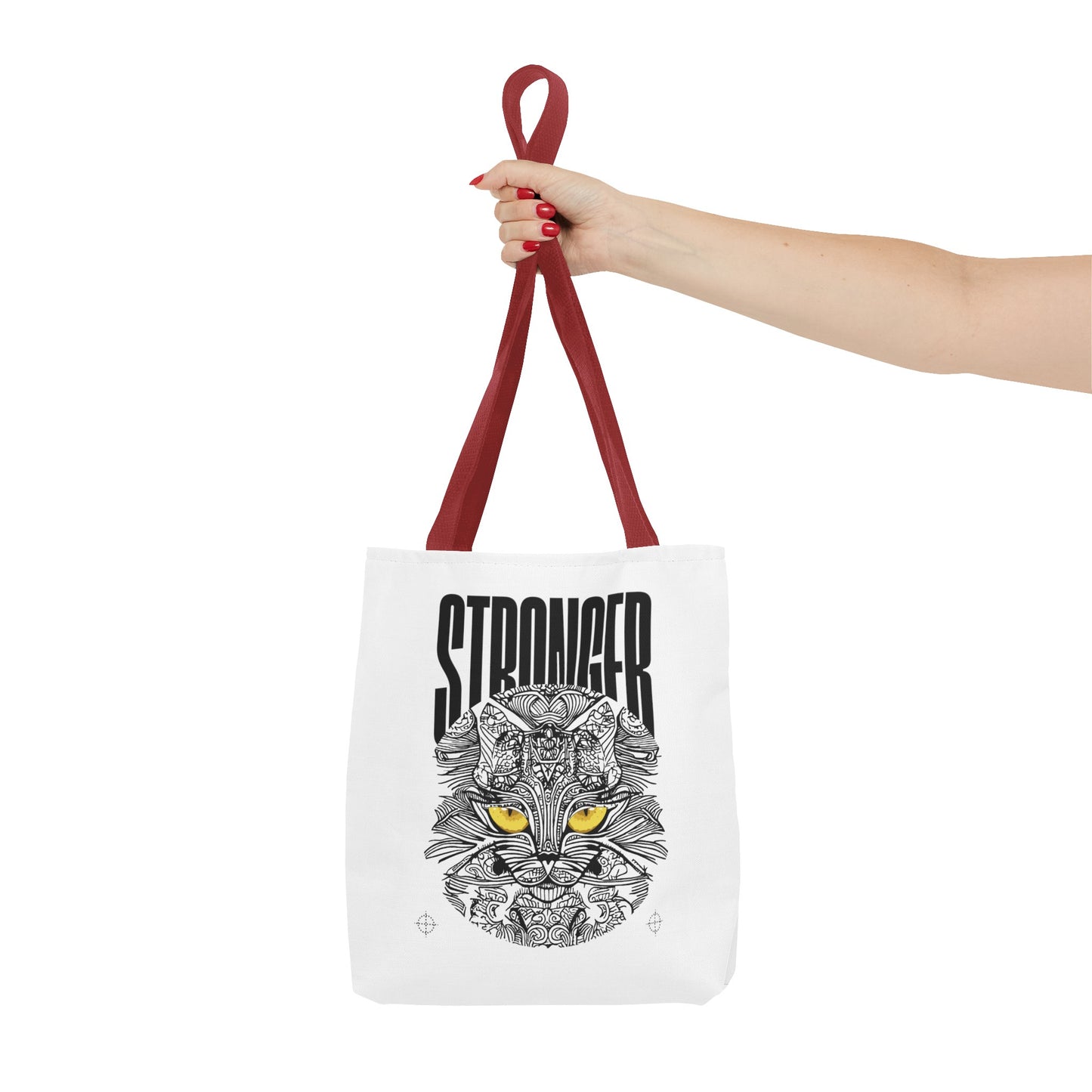 Tote Bag (AOP) - Stronger - White