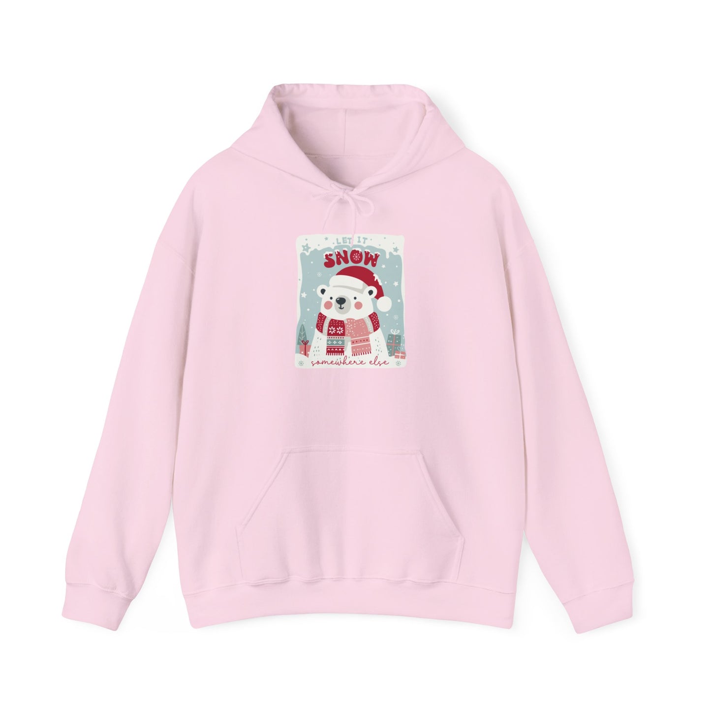 Christmas - Unisex Heavy Blend™ Hooded Sweatshirt - Let It Snow