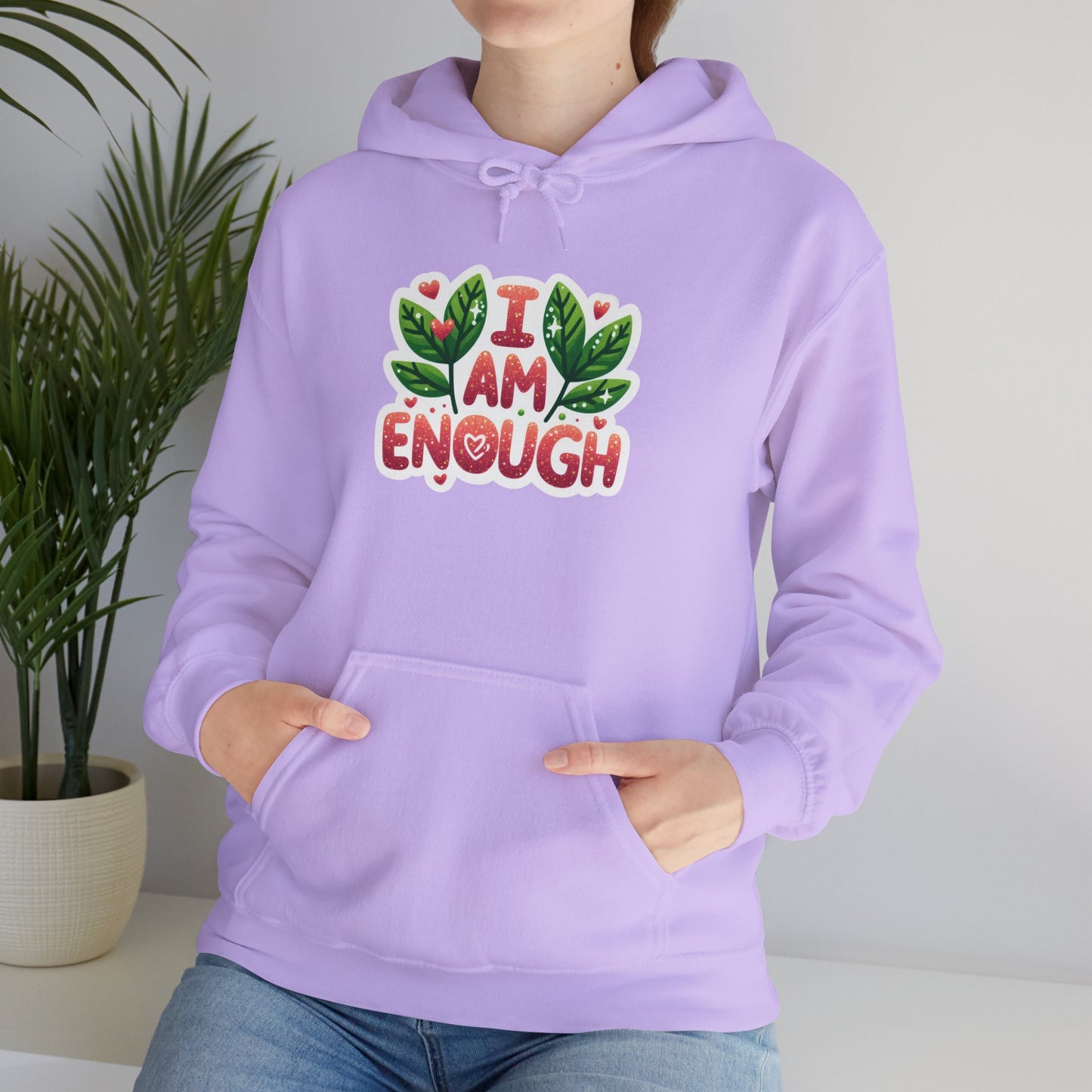 Unisex Heavy Blend™ Hooded Sweatshirt - I AM ENOUGH -