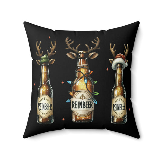 Christmas - Spun Polyester Square Pillow - ReinBeer