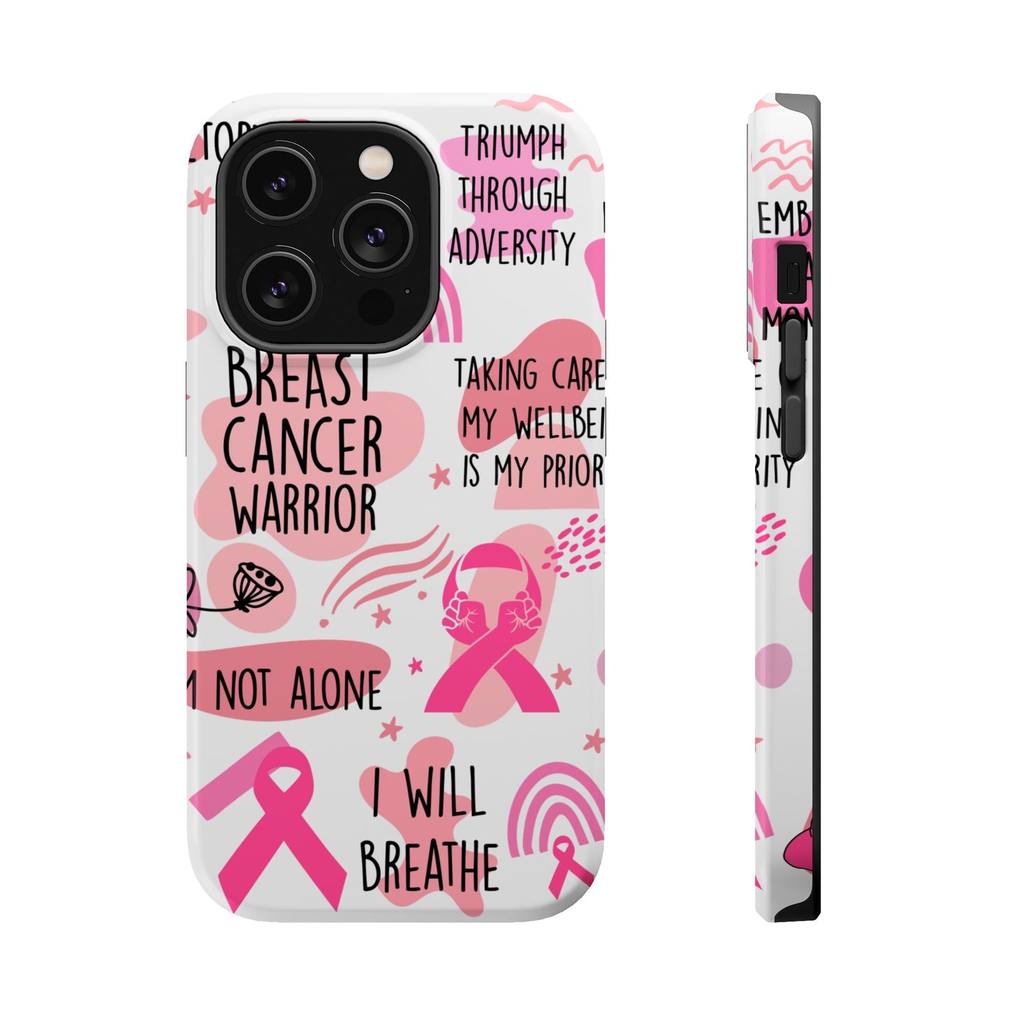 Magnetic Tough Cases - Breast Cancer Warrior